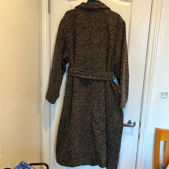 NWT Gorgeous, Ava & Viv Black & Brown Speckles lined coat 3X - Picture 2 of 3